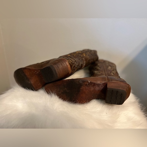 Twisted X “Steppin’ Out” leather upper Western Boot Brown size 9.5 - Picture 5 of 17